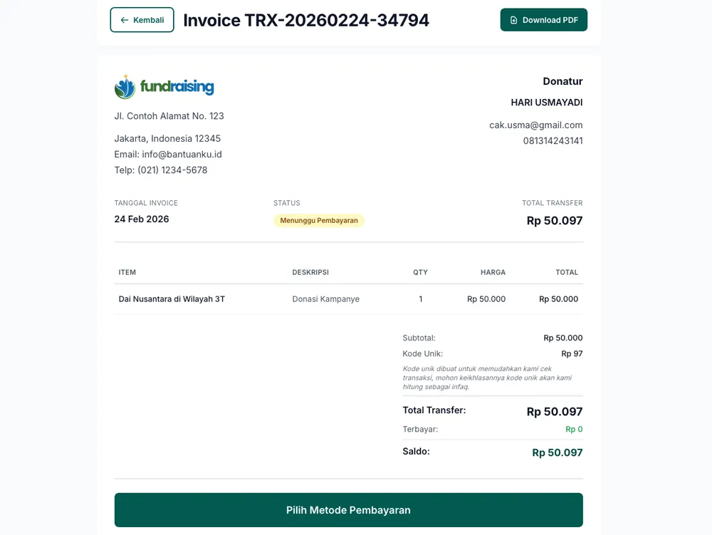 Invoice Payment Gateway